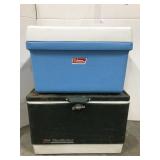 Pair of Coleman coolers