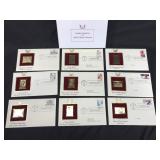 Golden replica United States stamps