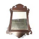 Small vintage wooden mirror