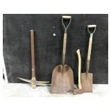 Four digging tools