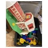 Marble Racetrack And Barn Children