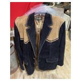Scully Brown Black Leather Jacket 50