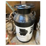 Metal Milk Can Cow