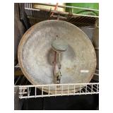 Vintage Metal Cow Drinking Bowl