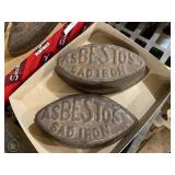 Asbestos Sad Irons Vintage