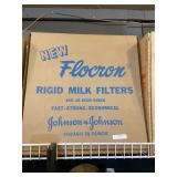 Flocron Rigid Milk Filters Cardboard Box Johnson