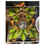 Bird Cuckoo Clock Cast Iron Chimes