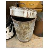 Galvanized Metal Pail With Lid