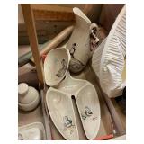 Vintage Red Wing Pottery Bob White Quail Serving
