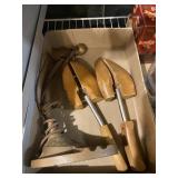 Wooden Shoe Stretchers And Metal Stretch Lamp
