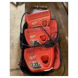 Milwaukee M12 Battery Chargers Set Of Three