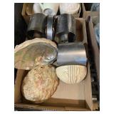 Shell And Metal Decor Paper Holders