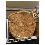 Flat Wicker Basket