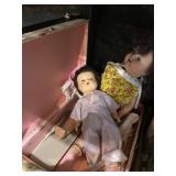 Vintage Dolls In Case