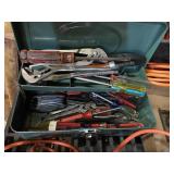Toolbox With Assorted Tools Screwdrivers Wrenches