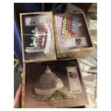 American Country Cold Cast Porcelain Round Barn