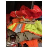 Neon Orange Working Uniform Size 10 Rubber Boots