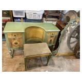Wooden Dresser Mirror And Stool Ornate Mirror