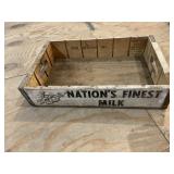 Nationï¿½S Finest Milk Wooden Crate