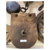 Large Wooden Pulley