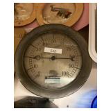 Vintage Steampunk Era Vacuum / Pressure Gauge