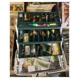 Fishing Tackle Box With Crank Baits Lures