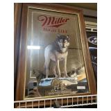 Miller Highlife Timberwolf Wisconsin Mirror