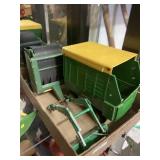 John Deere Wagon And Round Baler Metal