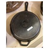 Large Cast-Iron Skillet With Heat Rim