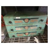 Eis Brake Parts Metal Toolbox With Assorted Parts