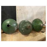 Three Metal Lampshades Parts