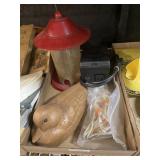 Bird Feeder Wooden Duck Decoy Outdoor Raintight