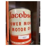 Jacobsen Power Mower Motor Oil Tin