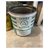 Cities Service Oil Tin Pail