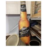 Genuine Draft Plastic Bottle Sign
