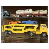 Tonka Car Carrier With Two Cars Metal Semi