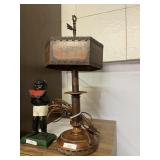 Vintage Metal Lamp Decorative Antique