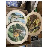 Fish Plates Bluegill Smallmouth Bass Muskelunge