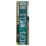 Reifs Mills Road Metal Sign