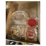 Advertising Glass Ashtrays Funks Hybrid Wagner