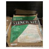 10" CAPS letter stencil kit