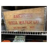 american soda water wood box