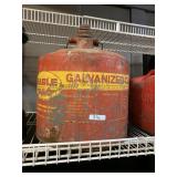 metal galvanized gas can 4 gal