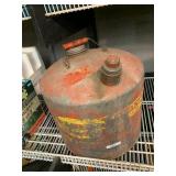 galvanized gas can
