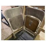 2 padded folding chairs