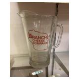 branch cheese pitcher