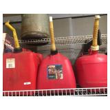 Plastic Gas Cans (x3)