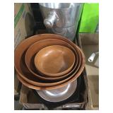 wooded bowls