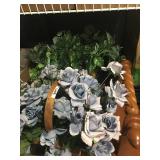 baskets with flowers