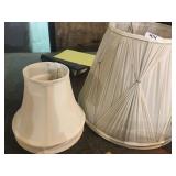 4 lampshades - 2 large/2 small New